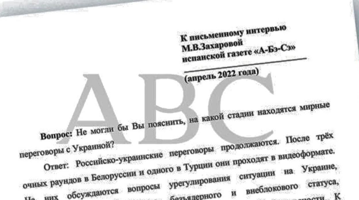 Extracto del documento enviado a ABC. Descárgate el documento original y la traducción al español más abajo.
