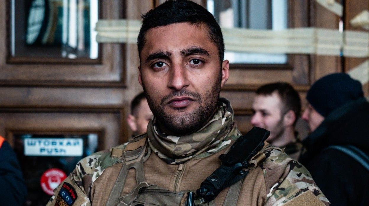 Ben Grant en marzo, antes de partir a Ucrania