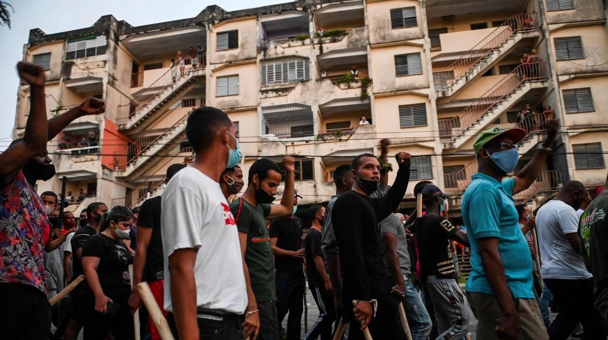 Imagen de las protestas del pasado julio en Cuba