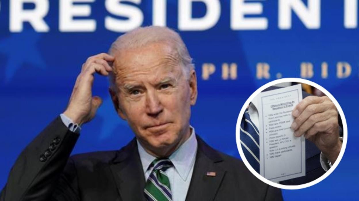 Joe Biden en su toma de posesión en 2020