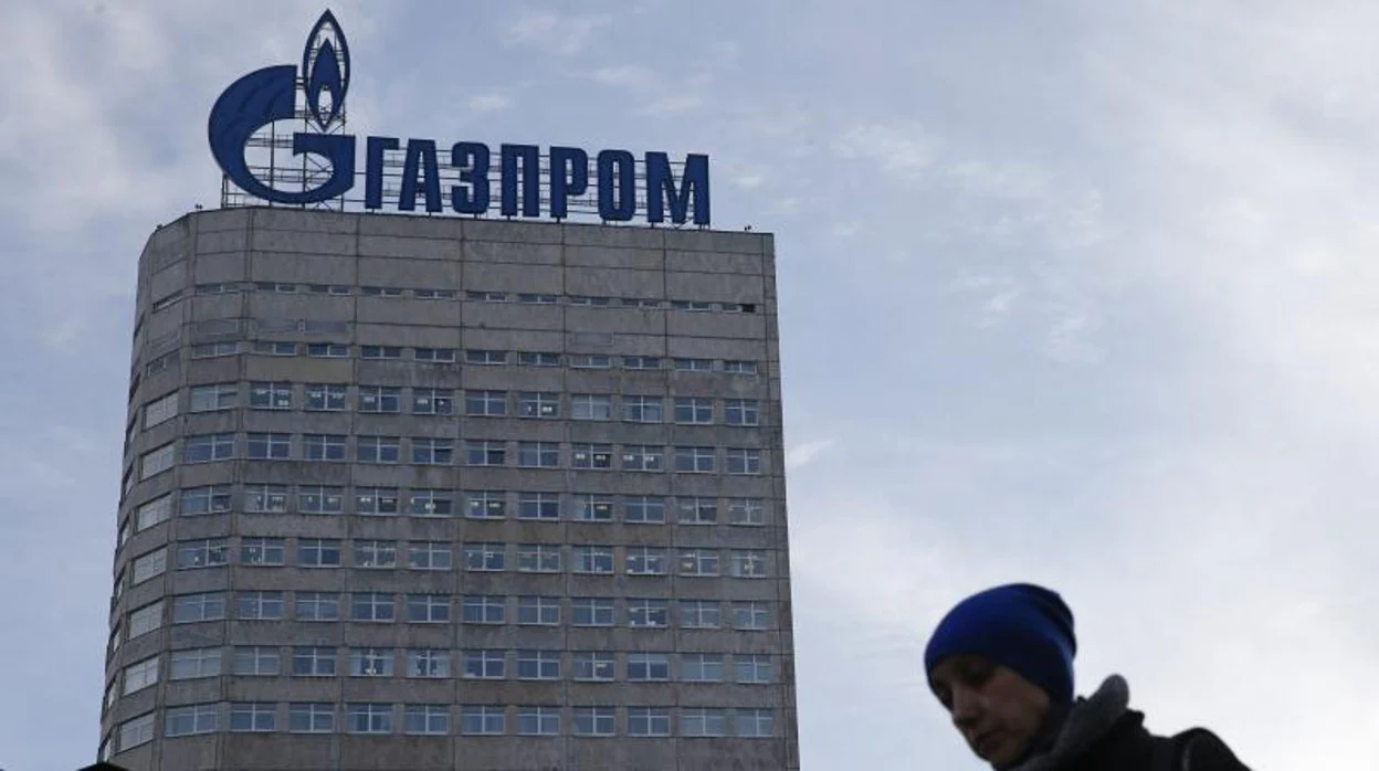 Sede de Gazprom en Moscú, Rusia
