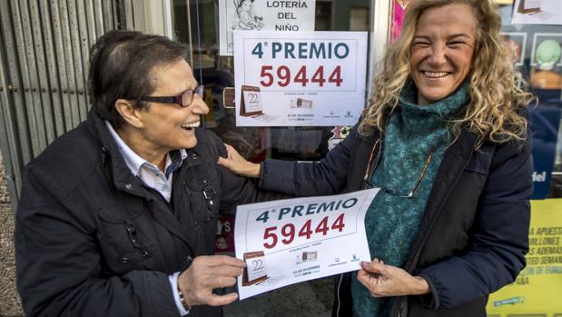 Lotería de Navidad: el primer cuarto premio cae en el número 59.444