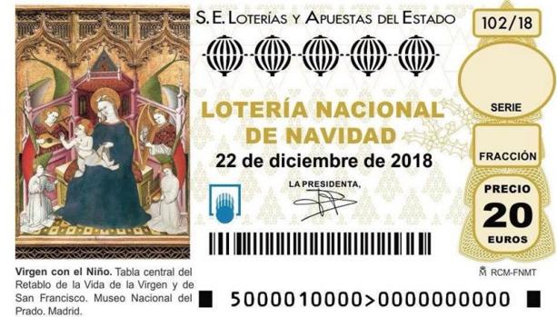 Los números que rodean al retablo gótico del décimo de la Lotería de Navidad 2018