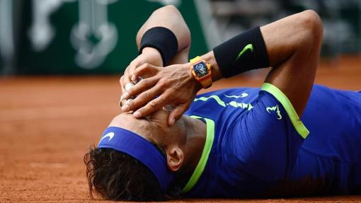 El reloj de Rafa Nadal durante la final de Roland Garros 2017