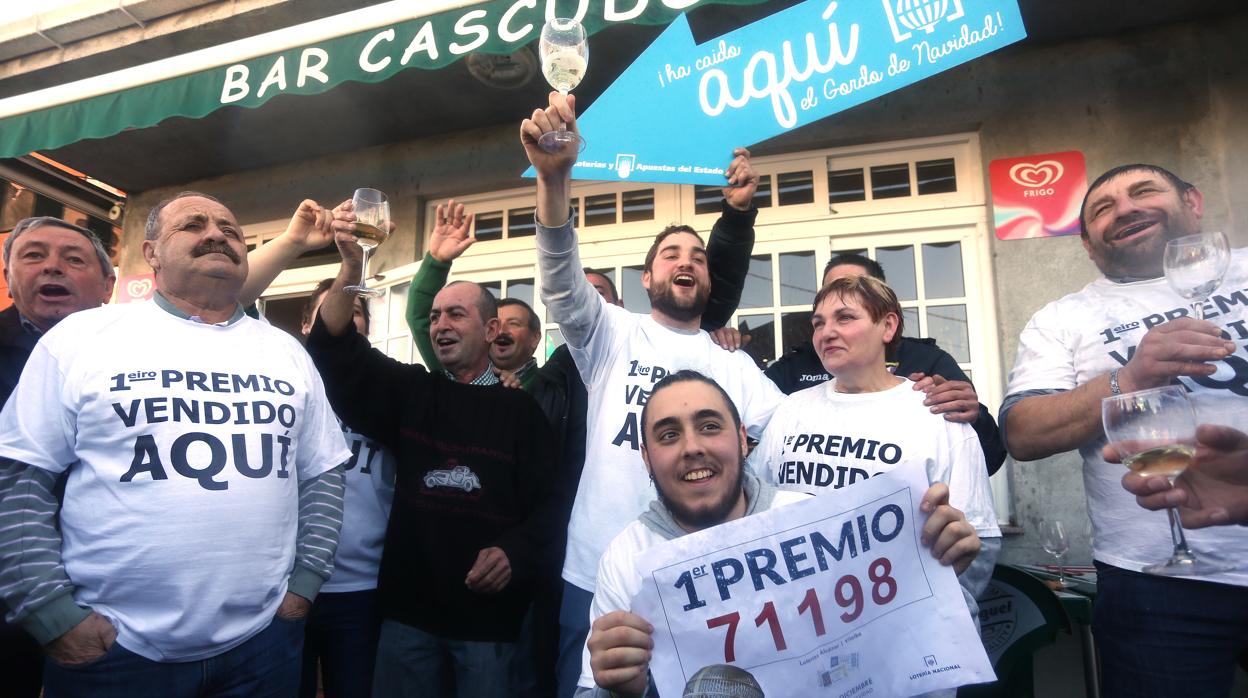 Imagen de archivo de la celebración de la Lotería en Villalba, el año pasado