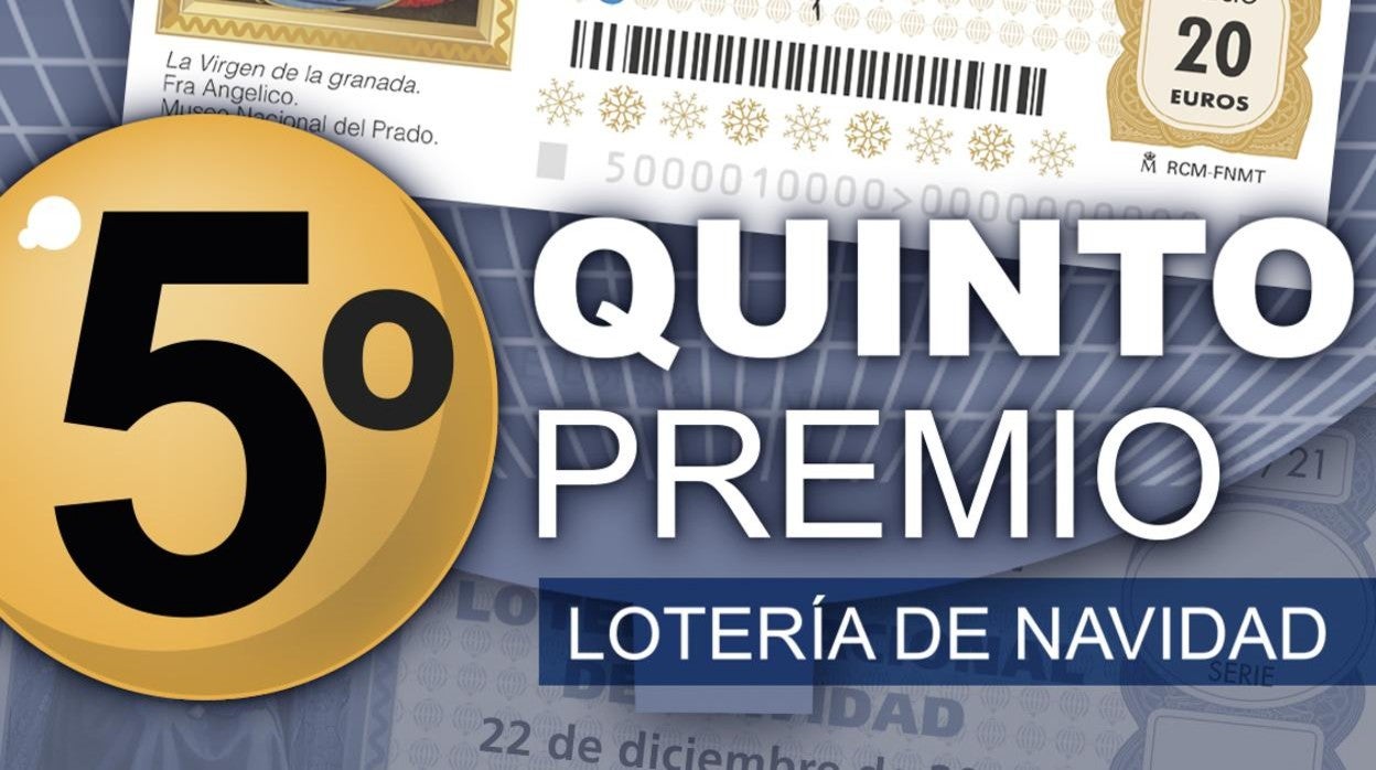 El quinto premio de la Lotería de Navidad otorga 6.000 euros al décimo