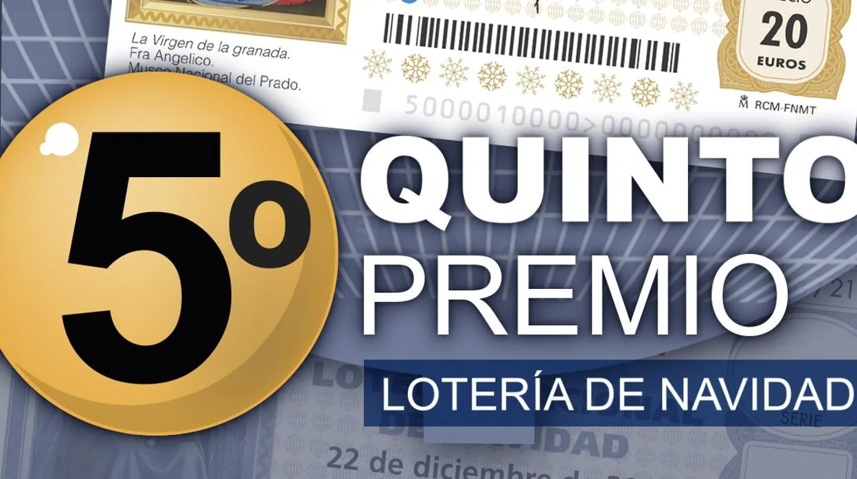 El quinto premio de la Lotería de Navidad reparte 6.000 euros por décimo