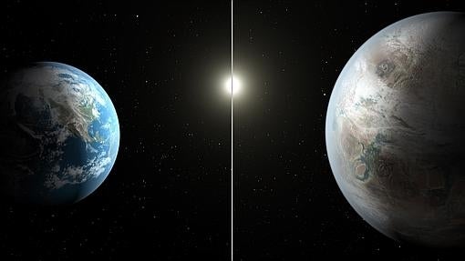 Representación del planeta «primo» de la Tierra