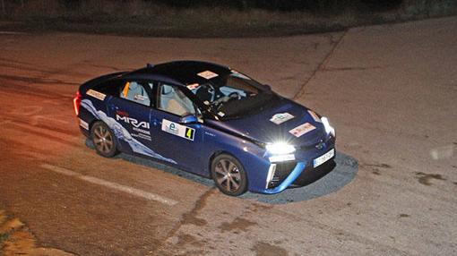 Como en cualquier rally también los Mirai tuvieron que correr por la noche