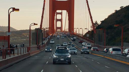 Los Volvo XC90 ya circulan por el puente de San Francisco
