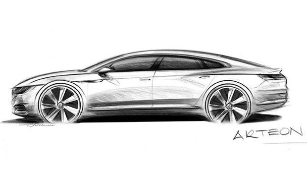 Primer boceto del nuevo Volkswagen Arteon