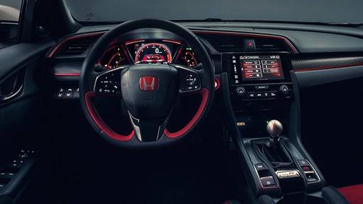 El nuevo salpicadero del Honda Civic Type R resulta completísimo