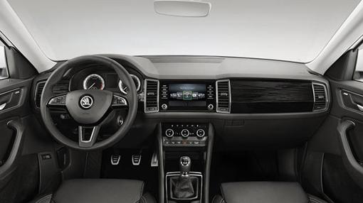 El salpicadero del Kodiaq resulta limpio y muy ordenado