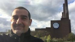Francisco, durante su «peregrinación» a Wolfsburg