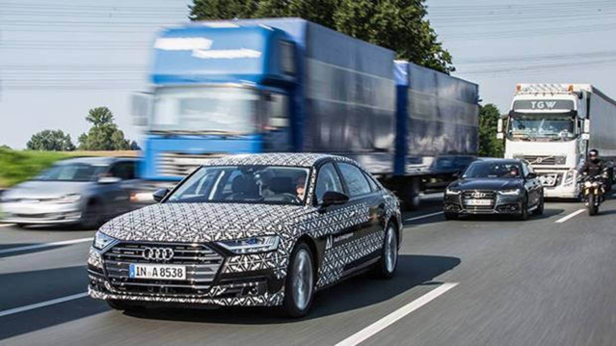 El nuevo Audi A8 de pruebas con el sistema AI traffic jam pilot