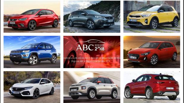 Vota por tu candidato a Mejor Coche del Año ABC 2018