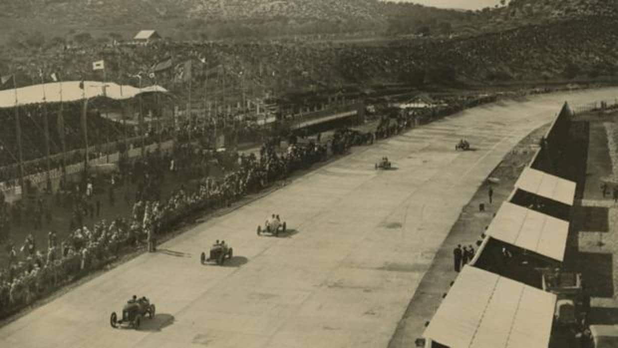 El circuito de Terramar, durante su inauguración, en 1923