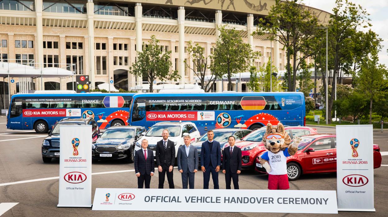 La marca coreana entrega 400 vehículos para el Mundial de Rusia