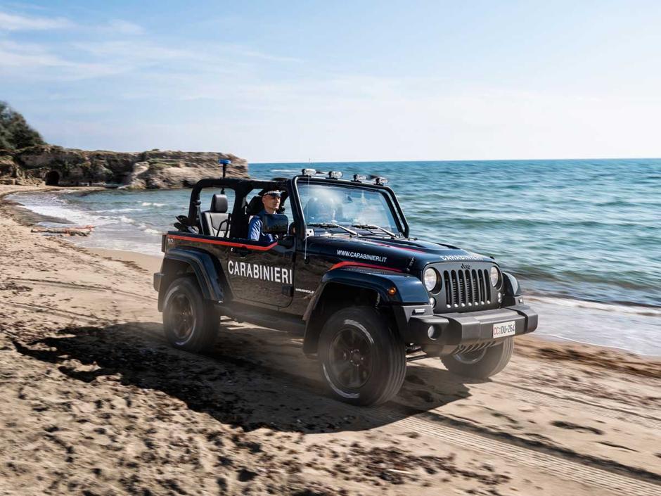El nuevo Jeep Wrangler de los Carabinieri