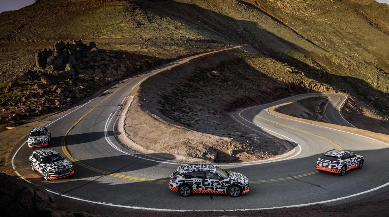Audi pone a prueba su prototipo e-Tron en el legendario circuito de Pikes Peak