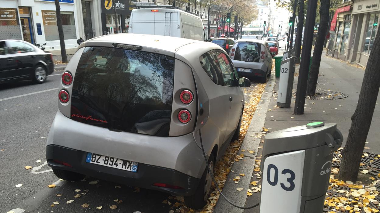 Vehículos eléctricos en París