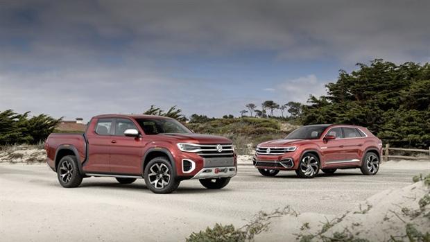 Volkswagen exhibe los prototipos Atlas Cross Sport y Atlas Tanoak Concept en California