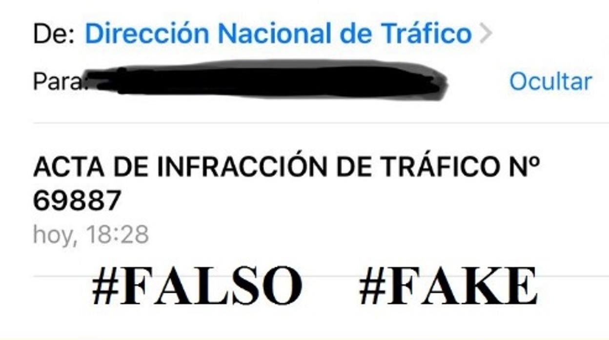 La DGT alerta de una estafa que notifica a los conductores multas de 1.530 euros