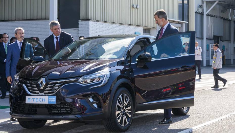 El Rey de España preside en Valladolid el inicio de la producción del nuevo Renault Captur