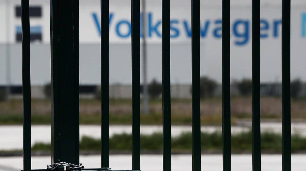 La planta de Volkswagen Navarra permanece cerrada