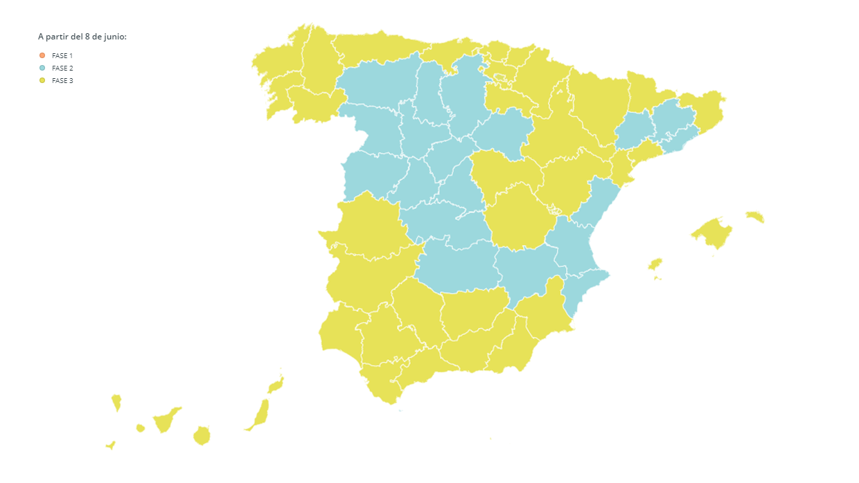 Cómo moverte en coche en España según las nuevas fases de desescalada