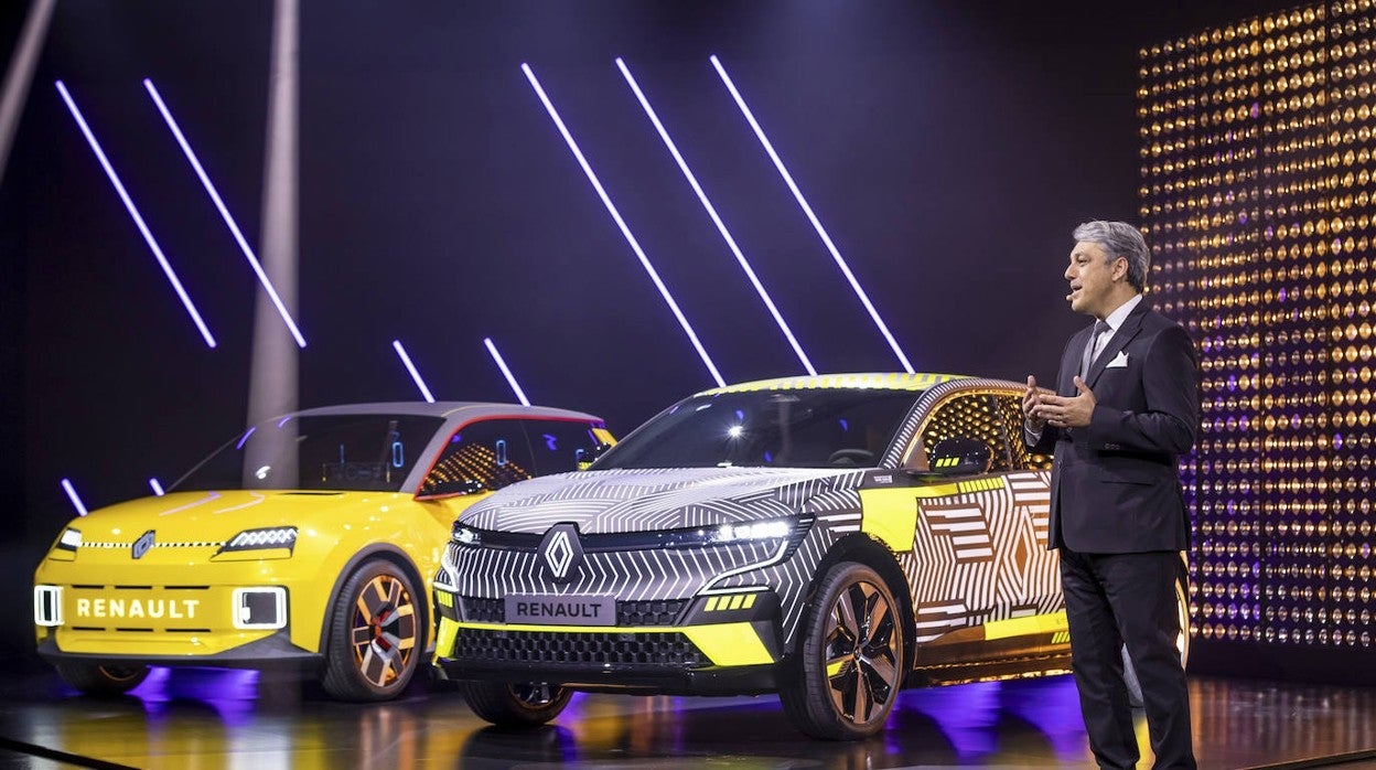 Cuca de Meo, CEO de Renault, durante la presentación de Electropop