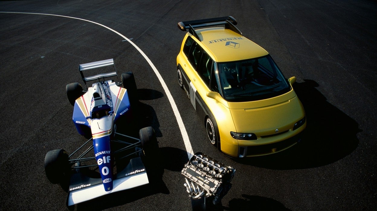 Con los monoplaza Williams, compartía el motor V10 de Renault Sport