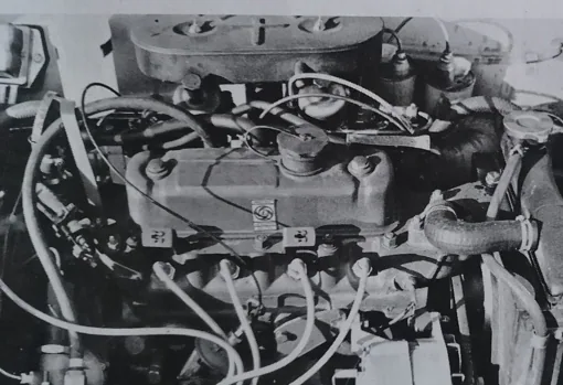 El motor el del Morris 1300, en la clásica posición delantera transversal