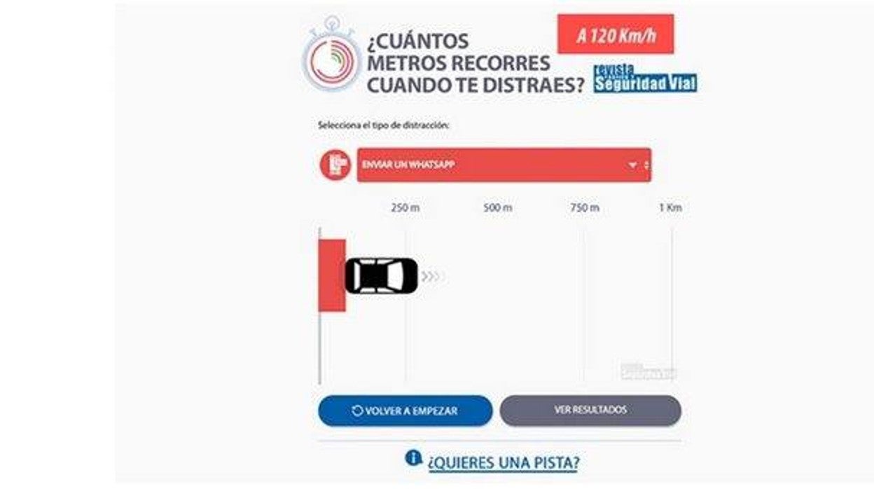 La DGT te reta a comprobar con un juego cómo te distraes con el móvil