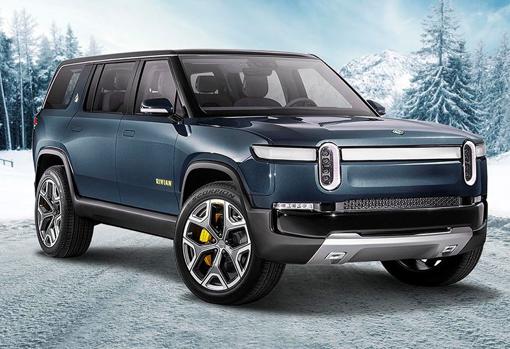 Una imagen publicitaria del Rivian, la creatura arropada por Bezos