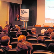 Teresa Ribera, en un momento de su intervención