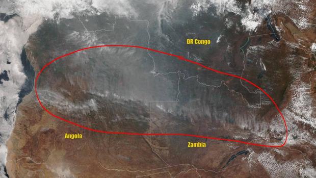 No, fuegos descontrolados no están arrasando el corazón de África