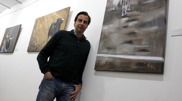 Manuel Pacheco, en su exposición de la plaza de toros de Toledo