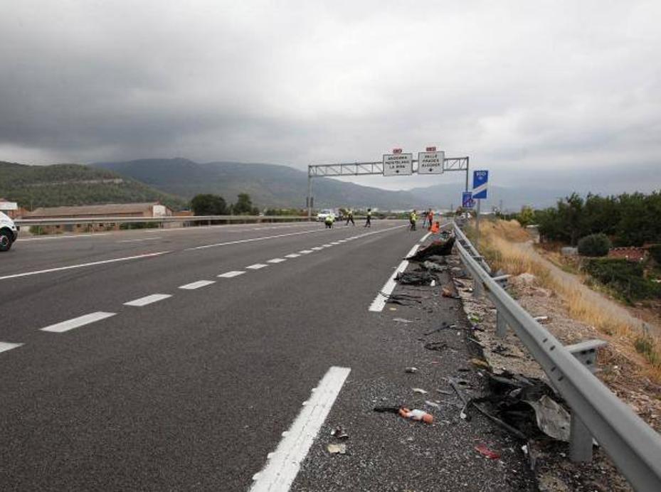 Imagen de archivo de un accidente de tráfico en Alcover (Tarragona)