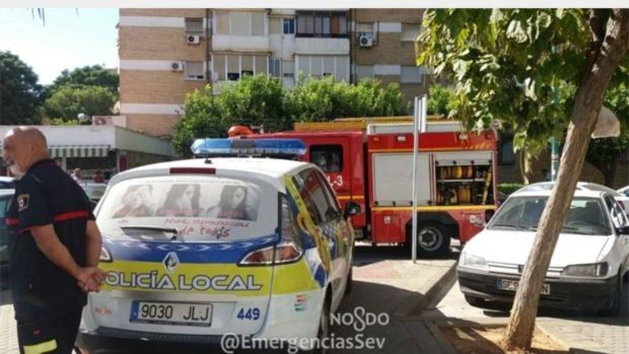 Edificio que se desalojó la tarde del domingo