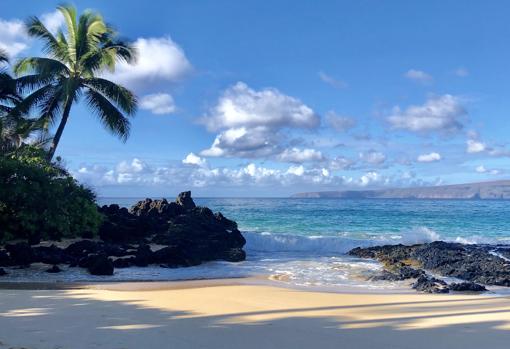 Pa'ako Beach (Playa de Makena Secret Cove en Maui, Hawái)