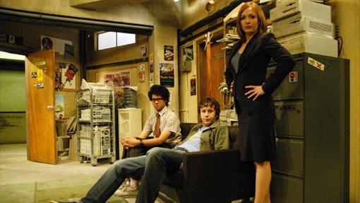 Los chicos del departamento de Informática de The it Crowd