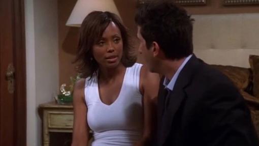 La novia de Ross, uno de los pocos personajes negros de Friends