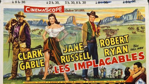 Cartel promocional de la versión francesa de 'Los implacables'.