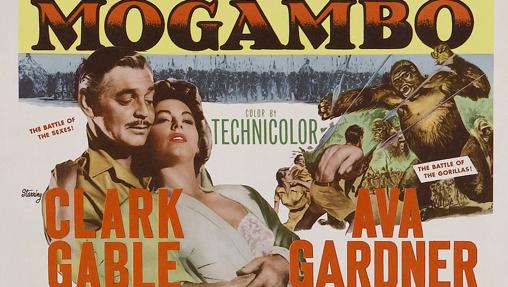 Gable protagonizó 'Mogambo' con Ava Gardner.