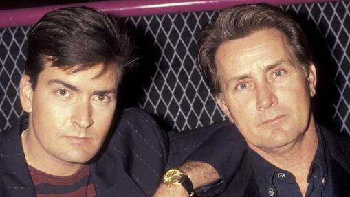 Charlie (i) y Martin Sheen, hijo y padre.