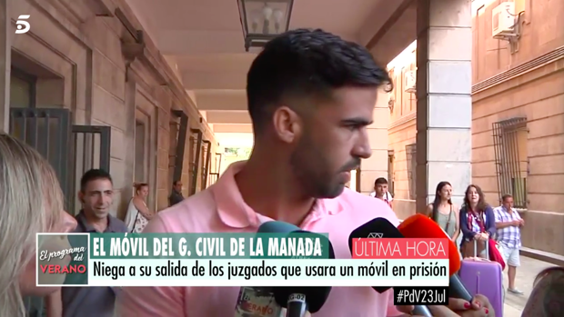 El guardia civil de 'La Manada': «Tengo muchas ganas de hablar»