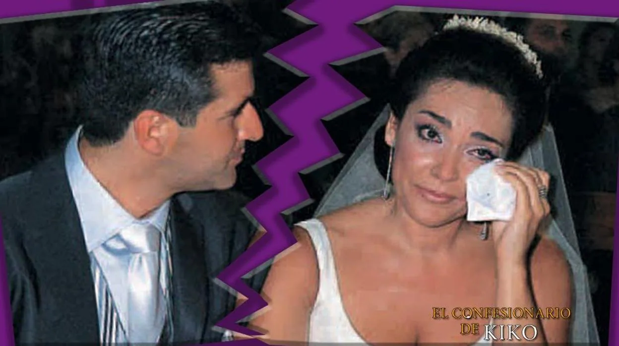 Inma y Pedro, durante su boda.