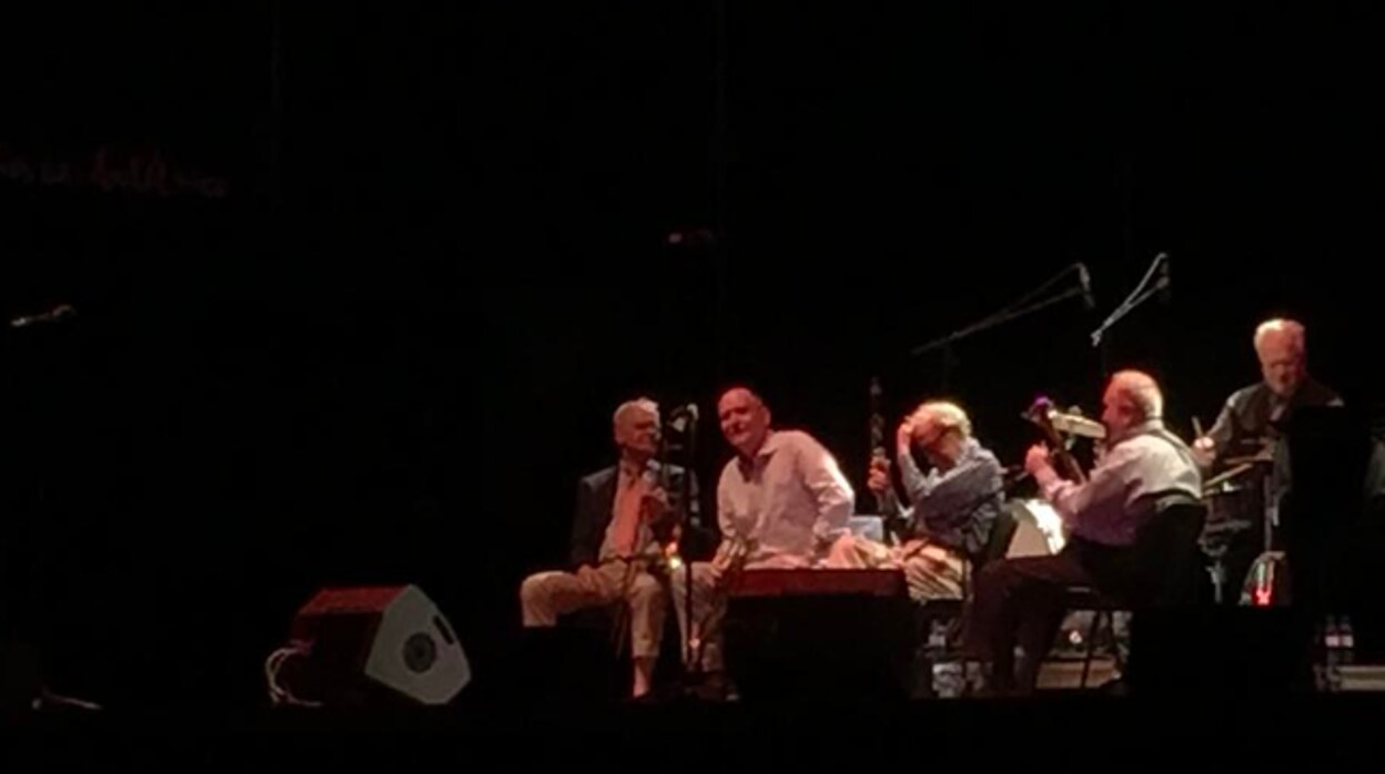 Woody Allen, junto a su banda en Madrid.