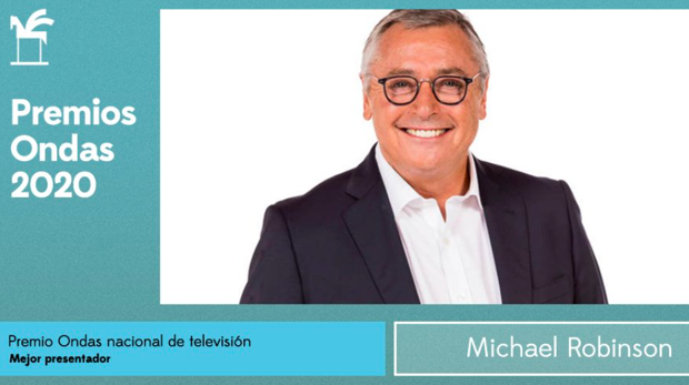 El cadismo, orgulloso: Michael Robinson, premio Ondas 2020 al mejor presentador